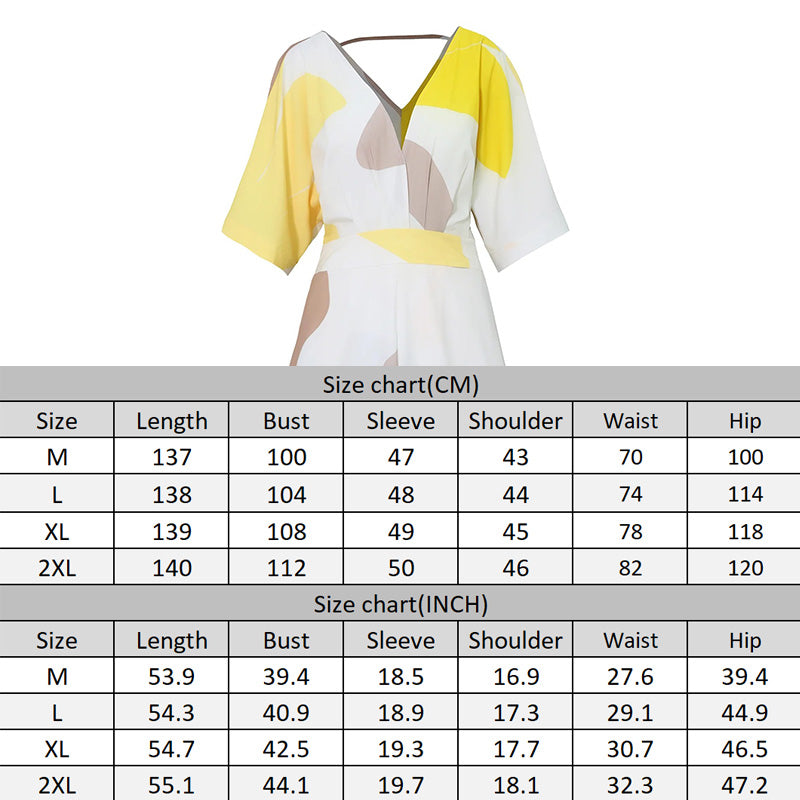 Women's V-Neck High-Waisted Dress