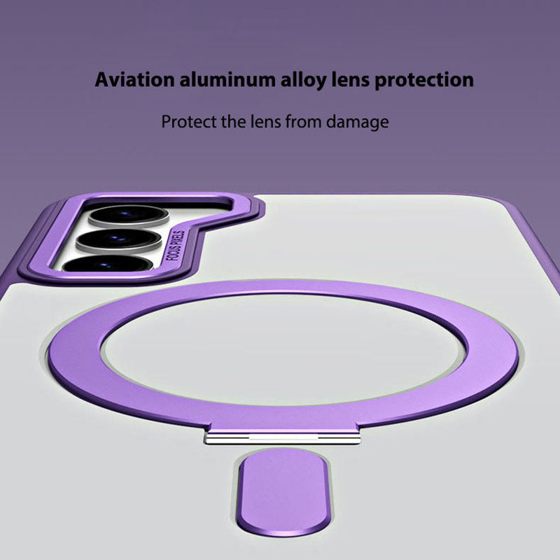 Invisible Magnetic Bracket Anti-fall Phone Case For Samsung Galaxy S23 Ultra Plus Support Wireless Charging