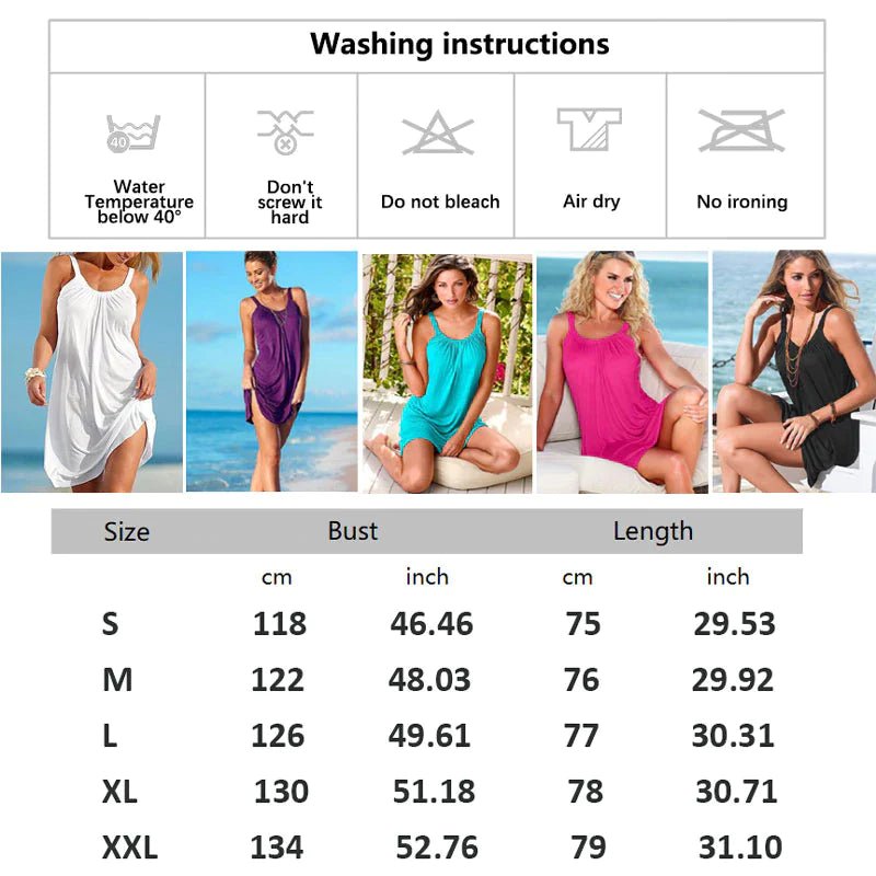 Buy 2 Free shipping-Women's Summer Soft Comfortable Loose Halter Dress