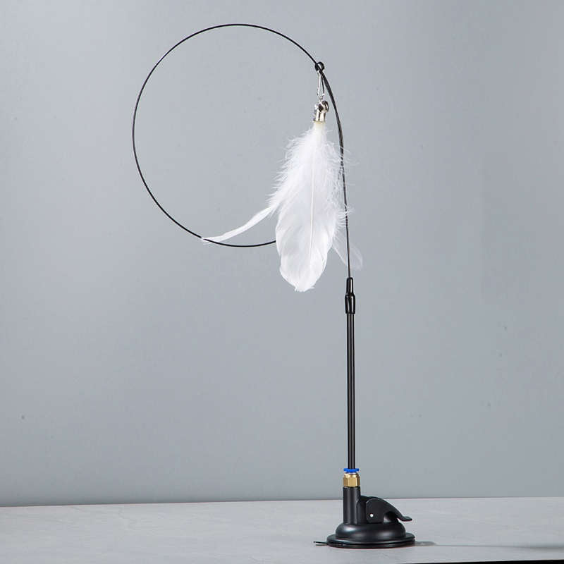 Suction Cup Handheld Cat Feather Toys