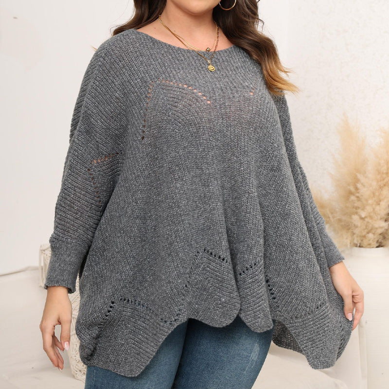 Women's Plus Size Crew Neck Jamper