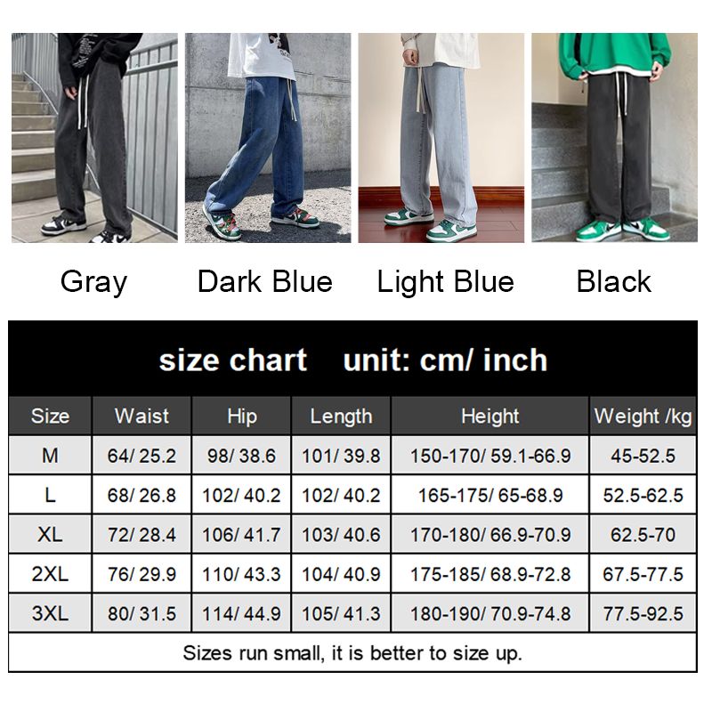 Men’s Fashionable Relaxed Straight Fit Jeans(50% OFF)