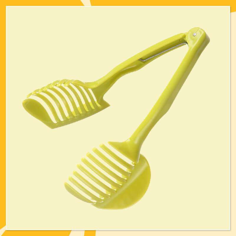 🍋Creative Kitchen Slice Cutting Tool, Food‑Grade Aluminum Alloy Hand‑Held Slicer, Quick Slicing Holder for Lemon, Tomato, Onion & Soft Fruits Vegetables