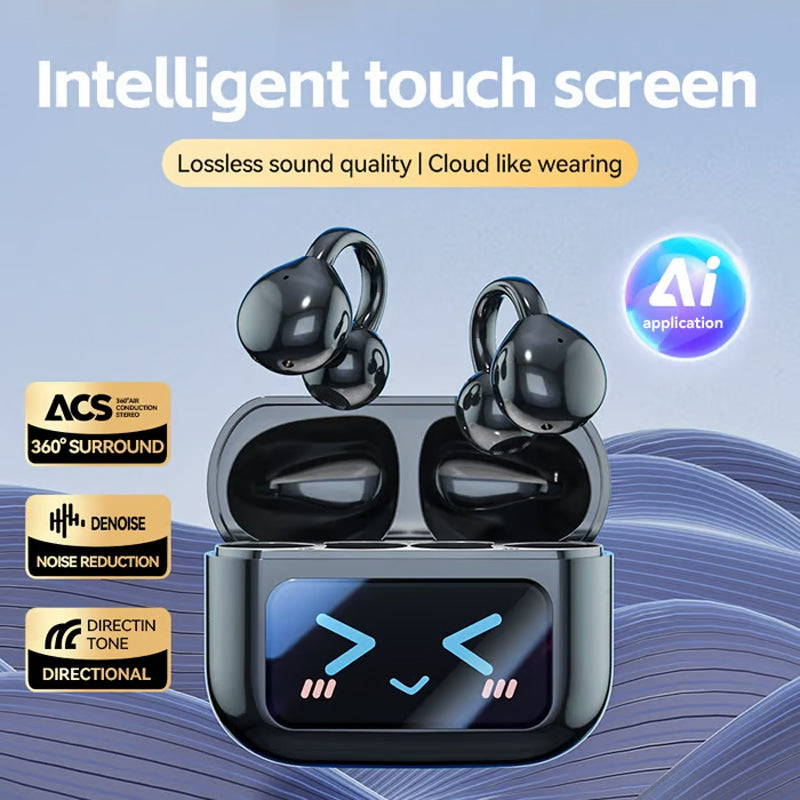 🎧🔥Bluetooth Clip On Earphones - Wireless Freedom Music on the Go Stylish and Convenient