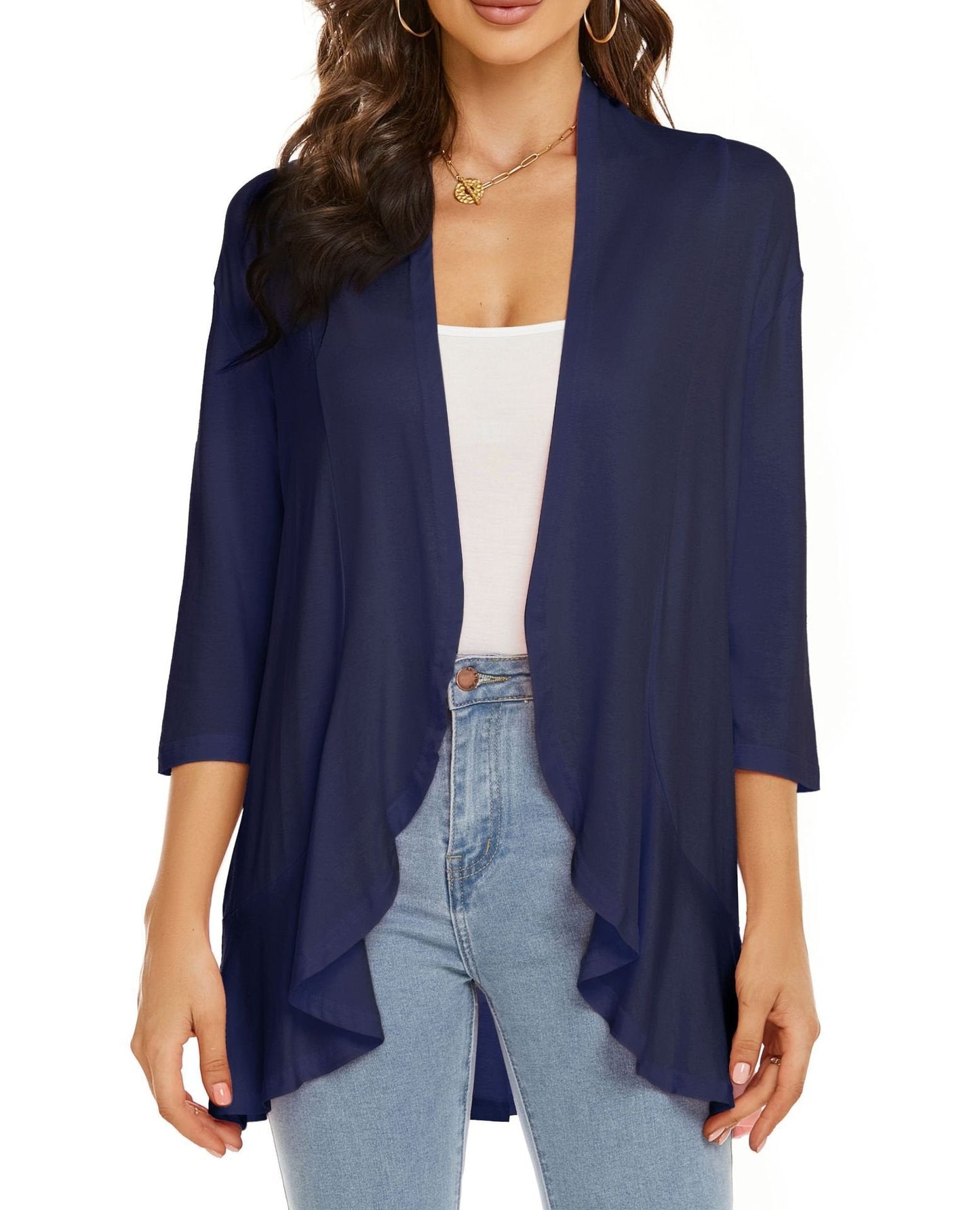 Casual Lightweight Cardigans With Open Front For Women