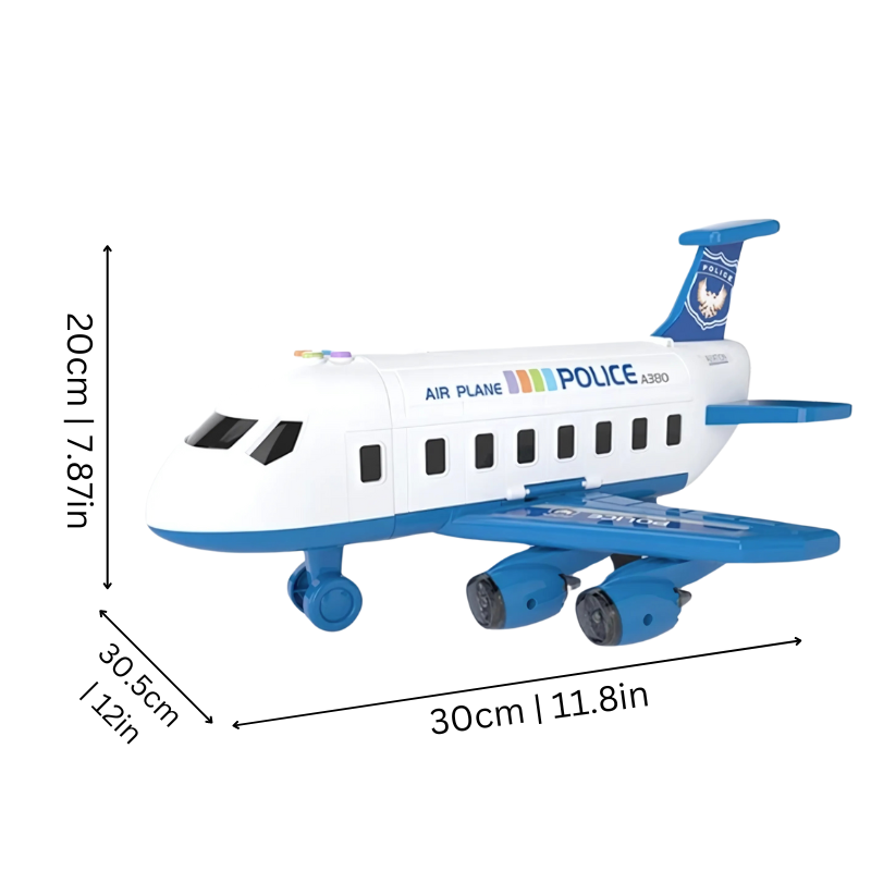 AeroPlay Aircraft Car: Super Large, Drop-Resistant Educational Toy For Kids