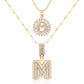 💖2 Pack - Initial Letter Pendant Necklaces