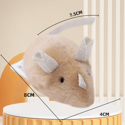 Plush Simulation Mouse Toy with Sound for Cats