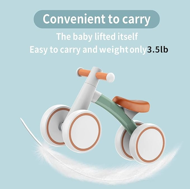 Baby Bike for 1 Year Old Boys Girls 12-24 Months Balance Bike for Toddlers First Birthday Gifts