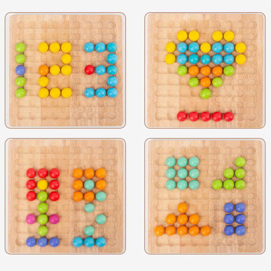 Wooden Board Bead Game