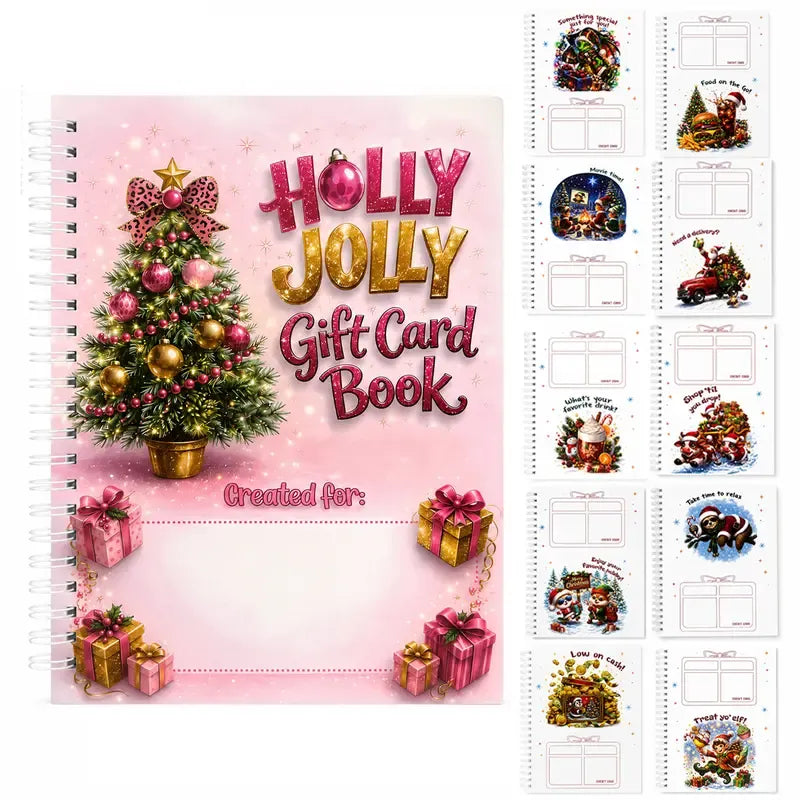 🎄🎁🎅DIY Spiral-Bound Christmas Gift Card Album with Surprise Pages👍