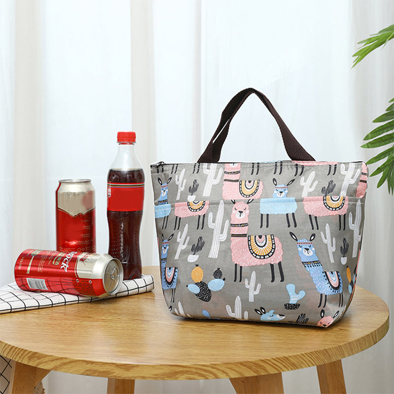 Printed Insulated Lunch Bag for Women