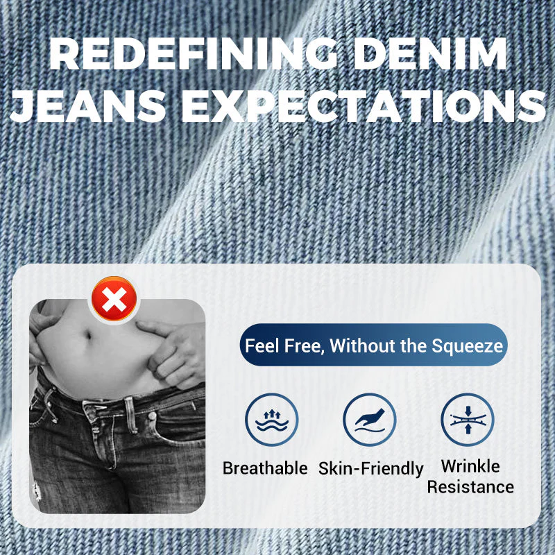 🌸Summer Hot🔥High Waisted Lace Splicing Jeans