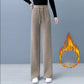 🎀Women's Thickened Wide Leg Drawstring Straight Leg Pants