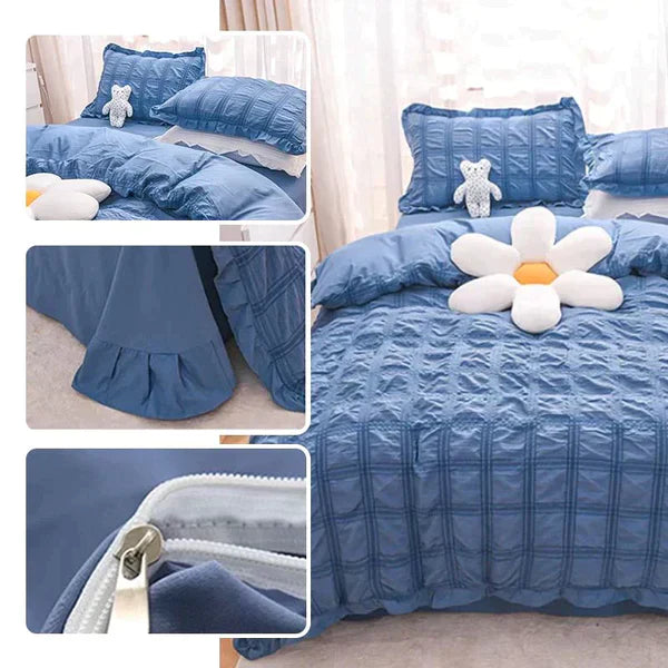 Cool Skin Friendly Lace Blanket 4 Piece Set (🔥Four Pieces Set In Special Hot Sale)