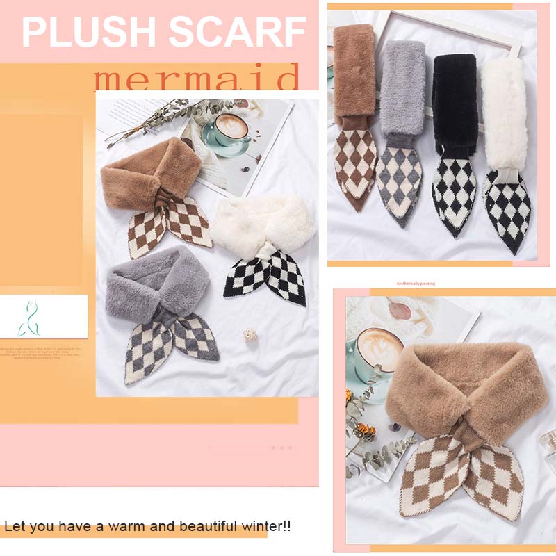 Sophisticated Elegant Plush Scarf