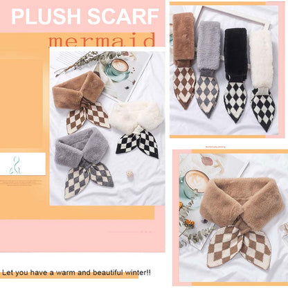 Sophisticated Elegant Plush Scarf