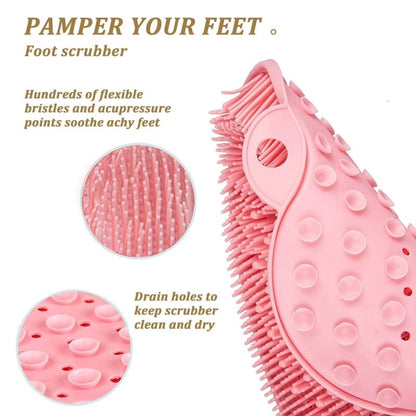 Summer Hot Sale-Shower Foot And Back Scrubber Massage Pad