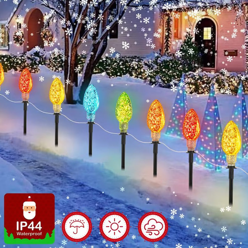 Solar Powered Christmas Lights 5-Pack Set