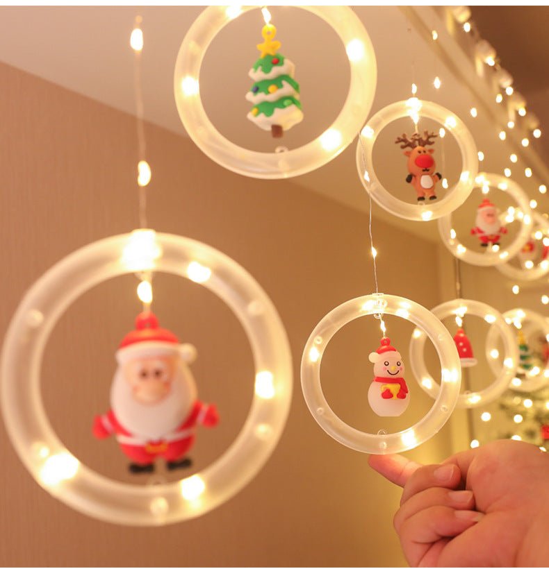 Christmas 3D Curtain String Lights