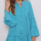 Women's Flared Sleeve Polka Dot Dress