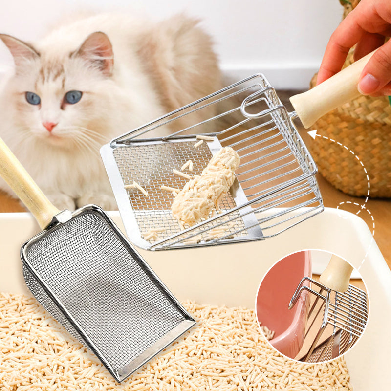 Stainless Steel Mesh Cat Litter Scoop