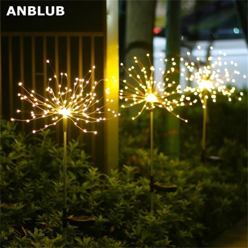 Waterproof Solar Fireworks Lamp