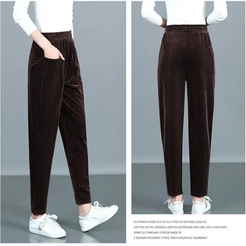 Buy 2 Free Shipping-Women’S Warm Corduroy High Waist Pants