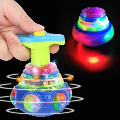 Christmas Gift For Kids🎁Music Flashing Spinners Toy With Launcher