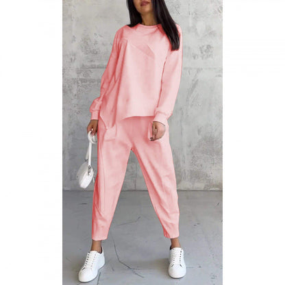 🔥Women's Irregular Hem Top & Casual Pants Set