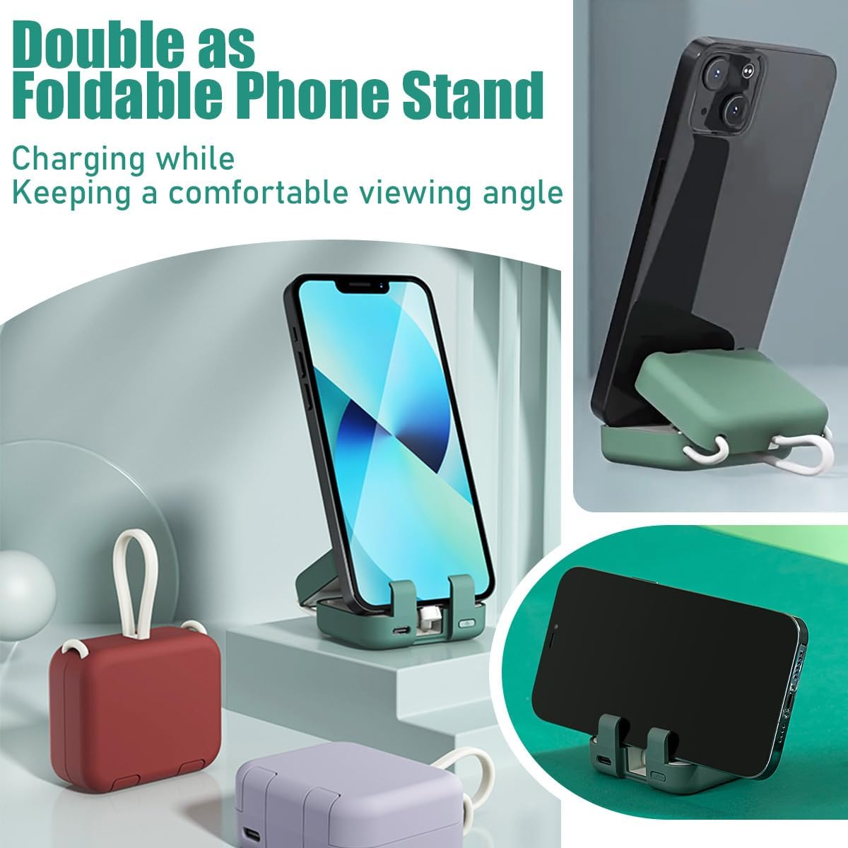 Portable Wireless Charging Treasure Mobile Phone Holder⚡