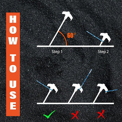 8" Screw-in Tent Stakes Ground Anchors（BUY 1 GET 1 FREE）
