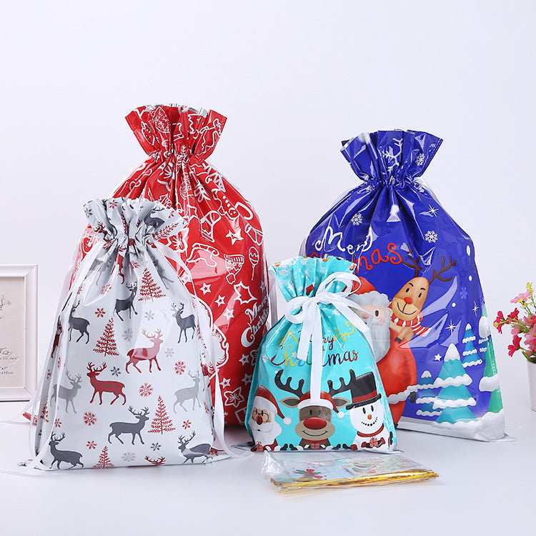 🎅Christmas Sales🎄Drawstring Christmas Gift Bags (Biodegradable)