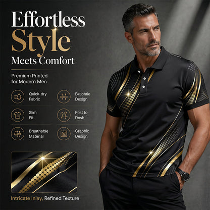 🌿 Lightweight Abstract Print Shirt for Men — Breathable Viscose, Casual & Smart-Casual Style