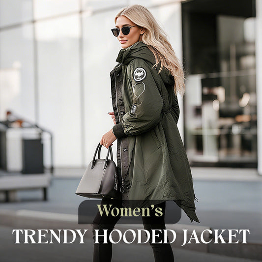 Women's Trendy Long-Sleeve Hooded Jacket