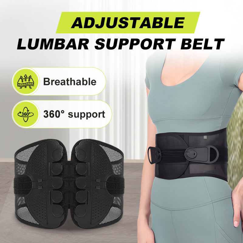 🔥Adjustable Double Pulley Breathable Lumbar Support Shaping Waist Belt