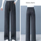 🎀Women's Thickened Wide Leg Drawstring Straight Leg Pants