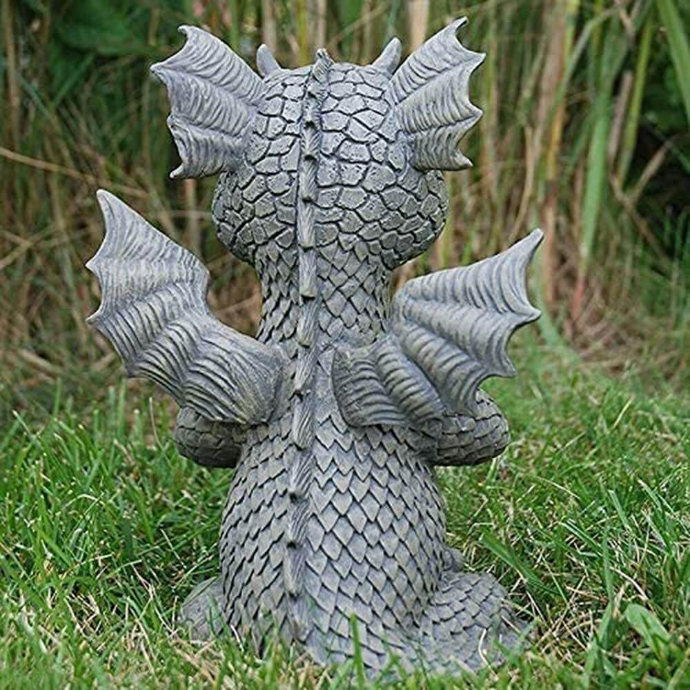 Dragon Meditation Statue in The Yard