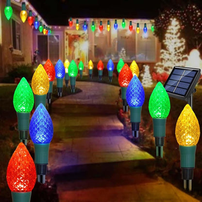 Solar Powered Christmas Lights 5-Pack Set