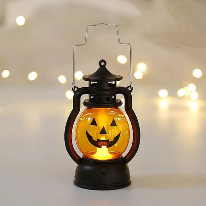 Portable Battery-Operated Halloween Pumpkin Lantern