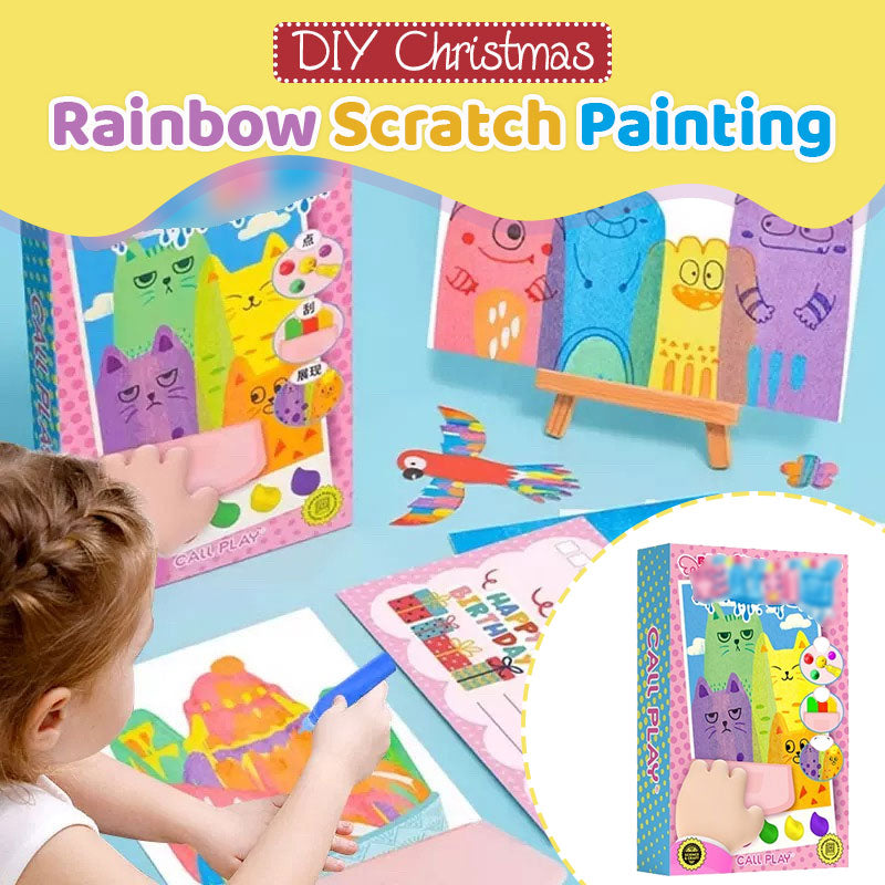 🎄20Pcs/Set DIY Rainbow Scratch Art