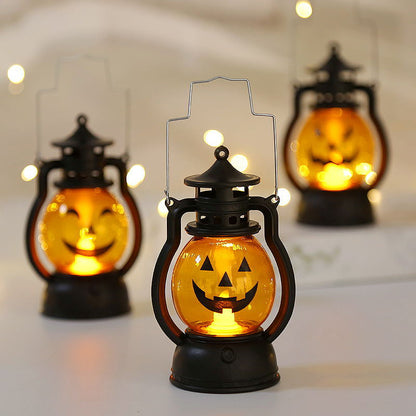 Portable Battery-Operated Halloween Pumpkin Lantern