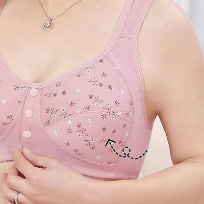 🔥Buy 1 Get 2 Free 🔥Seamless Underwear With Front Buttons Comfortable Cotton Bra For Women