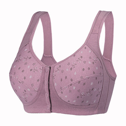🔥Buy 1 Get 2 Free 🔥Seamless Underwear With Front Buttons Comfortable Cotton Bra For Women