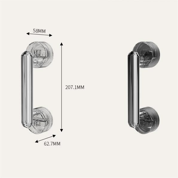 Powerful Suction Cup Glass Mirror Door Handle