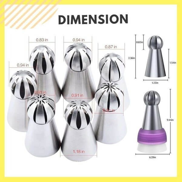 Stainless Steel Cream Framing Spout Baking Tool Set