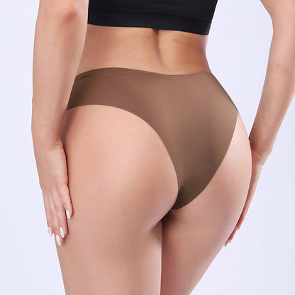 Seamless Sexy Underwear With A Low Waist Made Of Ice Silk