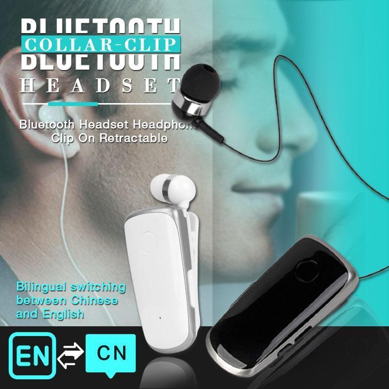 ✨ Halloween Hot Sale（ 50%OFF）Collar-clip Bluetooth Headset