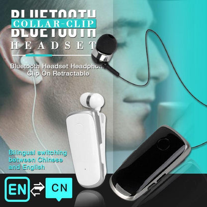 ✨ Halloween Hot Sale（ 50%OFF）Collar-clip Bluetooth Headset