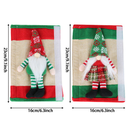 Christmas Refrigerator Handle Covers Set